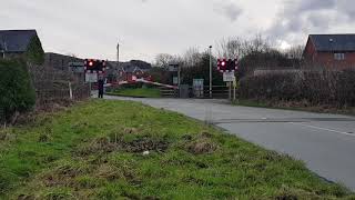 Carno Level Crossing Powys 16022018 [upl. by Gitlow263]