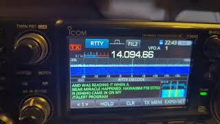 RTTY on the IC7300 [upl. by Aicenert]