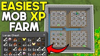 Easiest AFK Mob XP Farm Minecraft Bedrock 120 no spawnerMCPEXboxPS4Nintendo SwitchWindows10 [upl. by Anelahs]