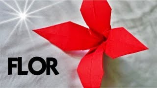 Cómo hacer una FLOR de Papel  Origami [upl. by Amabelle376]