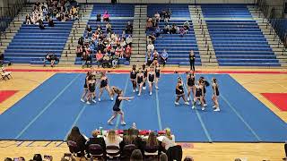 Spotsylvania High School at Battlefield District Cheer Competition 2024 ❤️💙 [upl. by Iroc791]