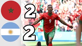 Argentina vs Morocco  2 2   Extеndеd Highlights  Olympics games [upl. by Pamela]