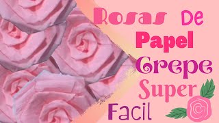 Como HACER ROSAS de papel crepe [upl. by Jerry]