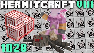 Hermitcraft VIII 1028 Using Target Blocks To Farm String [upl. by Ymmaj]