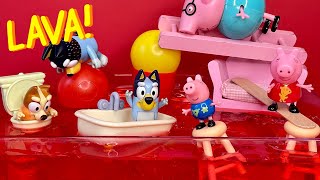 Bluey and Peppa Pig The Floor is Lava 🔥 [upl. by Bernice]