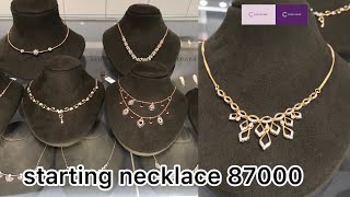 Latest Diamond Necklace Designs With PriceCaratlaneDiamond NecklaceNecklaceNehavlog [upl. by Nico396]