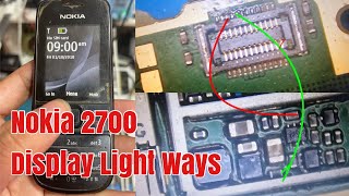 Nokia 2700c2 Lcd Light Ways  Nokia 2700 Display Light Problem technicalthing [upl. by Baras219]