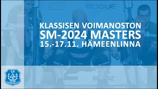 Masters klassisen voimanoston SMkilpailut 2024  M40 120–120 kg M50 120 kg [upl. by Swarts]