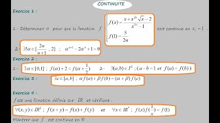 2Asm  continuité et TVI  exercices [upl. by Neltiac]