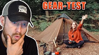 ULTRALEICHTZELT im Test  24H Overnighter von Sabrina Outdoor  Fritz Meinecke reagiert [upl. by Gaither]