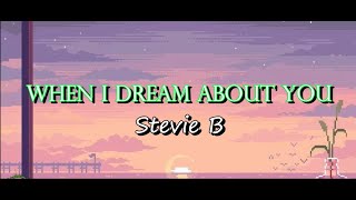 WHEN I DREAM ABOUT YOU Lyrics STEVIE B GRACENOTE COVER musicofasia chillmusic lovesong [upl. by Eiralav]