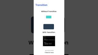 Transition in css 📌 [upl. by Tterrab]