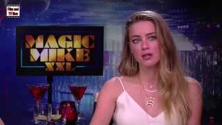 Amber Heard and Andie MacDowell Magic Mike XXL interview [upl. by Eriha]