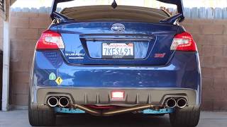 Subaru WRX STI Exhaust Sound Muffler Deleted [upl. by Anwahs]