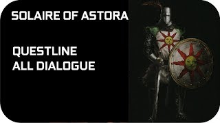 Solaire of Astora Story Questline Dark Souls 1 NPCs Quests [upl. by Helmut]