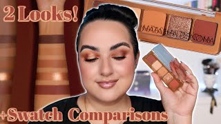 NATASHA DENONA MINI BRONZE PALETTE 2 LOOKS  COMPARISONS  Do you already have it [upl. by Kurtzman]