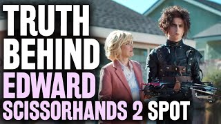 Edward Scissorhands 2 Super Bowl Commercial Winona Ryder Timothée Chalamet  Disrespects Johnny Depp [upl. by Streeter]