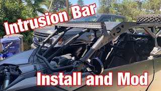 CanAm X3 OEM Intrusion Bar Install And Modification [upl. by Anwahsiek]