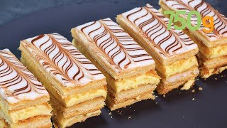 Recette du millefeuille traditionnel maison  750g [upl. by Dolphin]