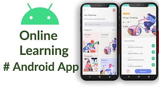 Online Learning Android App  Android Studio Tutorial [upl. by Noside]