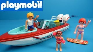 Playmobil Family Fun Motorboot met onderwatermotor  9428 [upl. by Eletnahc]