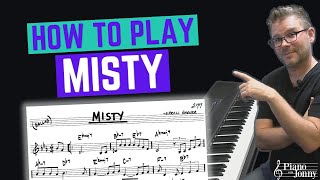 Play Misty on Piano Beginners start here [upl. by Mchail]