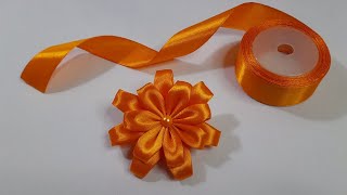 How to Make Ribbon Flowers  Ribbon Flower Crafts Ideas  DIY Ribbon Flowers [upl. by Eiramaliehs]