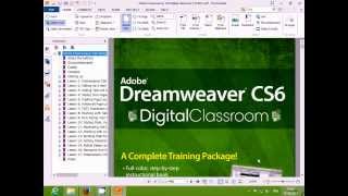 adobe dreamweaver cs6 classroom in a book with lessons files [upl. by Nnaeinahpets]