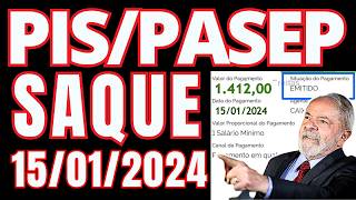 SAQUE PISPASEP 15012024  QUEM VAI RECEBER O ABONO SALARIAL EM JANEIRO DE 2024 QUAL ANO BASE [upl. by Doralia]