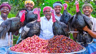 TURKEY FRY  Vaan Kozhi Varuval  Traditional Village Style Turkey Fry Recipe  Vaan Kozhi Uppu Kari [upl. by Starkey]