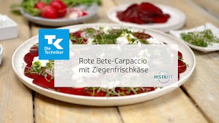 Rote BeteCarpaccio mit Ziegenfrischkäse  Histaminarmes Rezept [upl. by Avitzur]