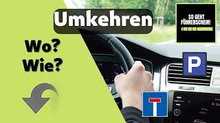 Umkehren Wo geht es und wie klappt es am besten  Führerschein [upl. by Yerhcaz]