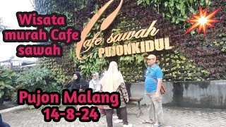 Wisata murah Cafe sawah Pujon Malang 👍 [upl. by Aizat]