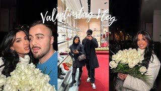 VALENTINSTAG VLOG 🌹  GESCHENKE HAUL DINNER DATE amp NEWS   Sara amp Dolunay [upl. by Yebloc738]