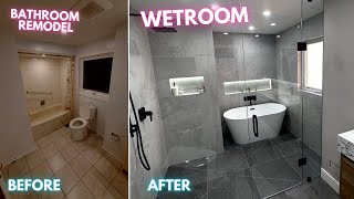 Building a WETROOM  Bathroom Renovation [upl. by Soigroeg770]