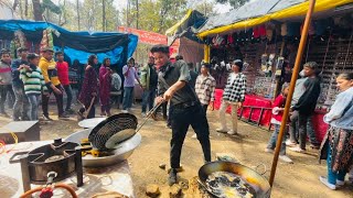 100kg Aloo Pakodi Salling Profit in Mela 😍 [upl. by Yednarb]