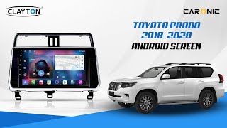 Toyota Prado 20182020  Installing Clayton Android Screen [upl. by Leonteen]