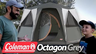 Οικογενειακή Σκηνή  Coleman Octagon 8 Grey  Στήσιμο και πρώτες εντυπώσεις [upl. by Ridgley]