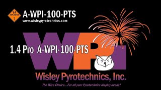 Wisley Pyrotechnics Inc AWPI100PTS Articles of Pyrotechnic 14 Pro Fan Cake [upl. by Archibaldo]