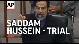 Saddam codefendants forced to attend latest session of trial [upl. by Franciska]