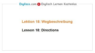 Wegbeschreibung auf Englisch [upl. by Bridget]