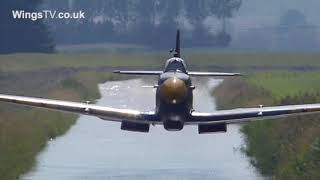 Breitling Fighters Spitfire MH434 LOW pass [upl. by Amata]