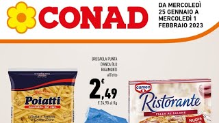 Volantino Conad dal 25 Gennaio al 1 Febbraio 2023 [upl. by Acnairb]