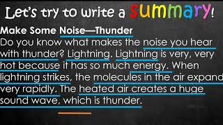 How to write a summary Nonfiction text [upl. by Thomajan]