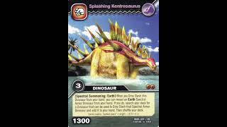 Kentrosaurus Roar Dinosaur King Arcade Game [upl. by Lymann]