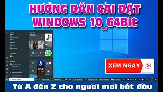 Setup Windows 10 64 Bit Legacy boot  VÃ ng Pháº¡m [upl. by Leirrad]