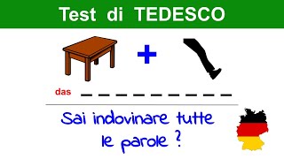 Sai indovinare tutte le parole  QUIZ DI TEDESCO livello A2  impara il tedesco in modo facile [upl. by Silberman]