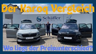 2024 Skoda Karoq Sportline  Der Vergleich was macht den Preisunterschied aus [upl. by Ogdon]