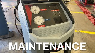 Robinair AC Refrigeration Recovery Machine maintenance how to 34788ni and others [upl. by Hairahs]