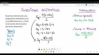 Sucesiones aritmeticas 6 [upl. by Eelyme]